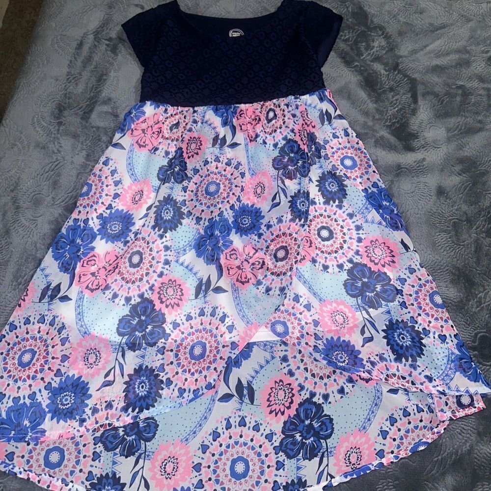 Girls Wonder Nation Purple Floral Dress Skirt Small(6/6x). NWOT